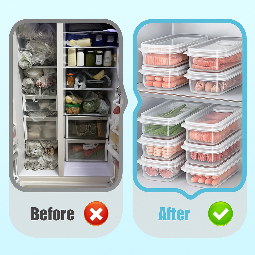 Boîte de rangement pour compartiment de conservation des aliments frais