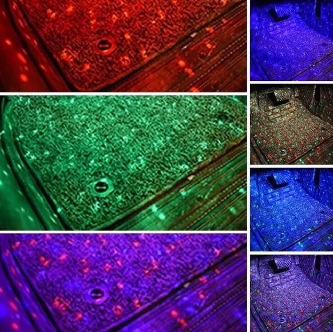 Lumières d'ambiance intérieures de voiture - (Contient 4 barres lumineuses)