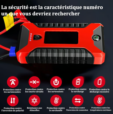 Pack de batterie de démarrage Jump Starter 300 A Peak