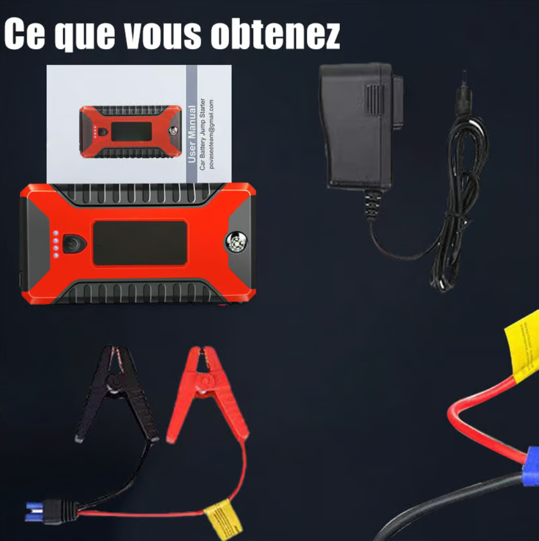 Pack de batterie de démarrage Jump Starter 300 A Peak