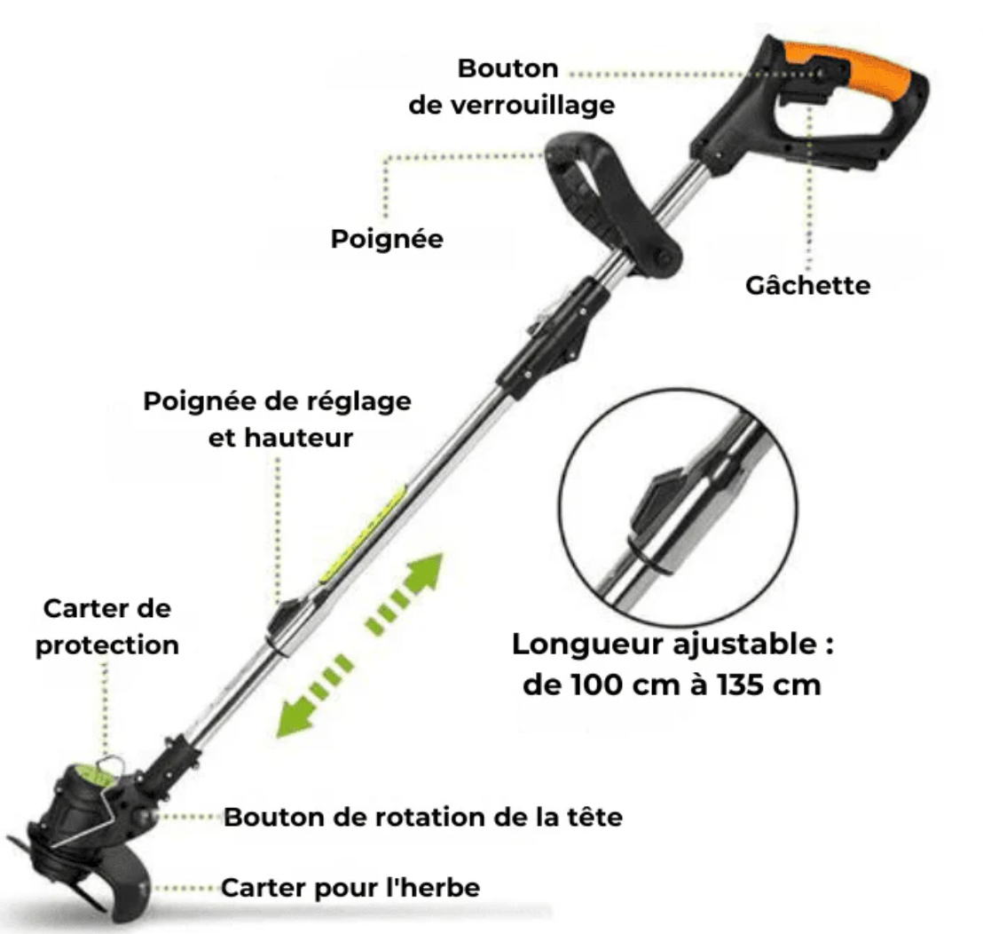 (48V) Taille-Herbe  3 en 1