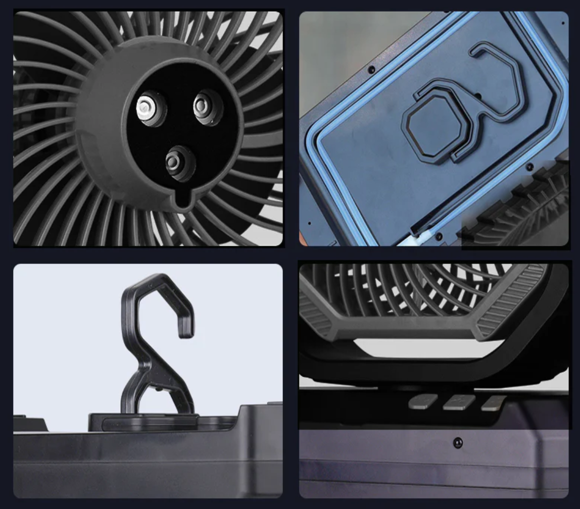 Ventilateur 4 en 1 avec seau de 6 L