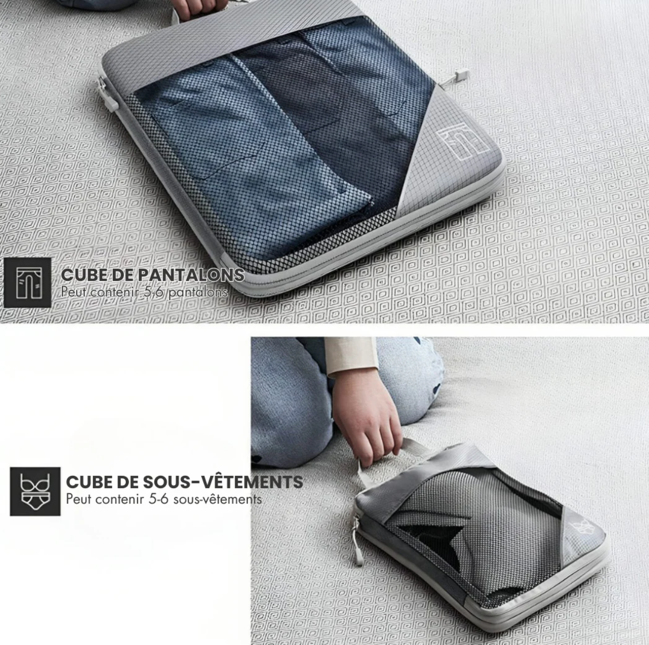 Packzy - Pack de 5 Cubes de compression
