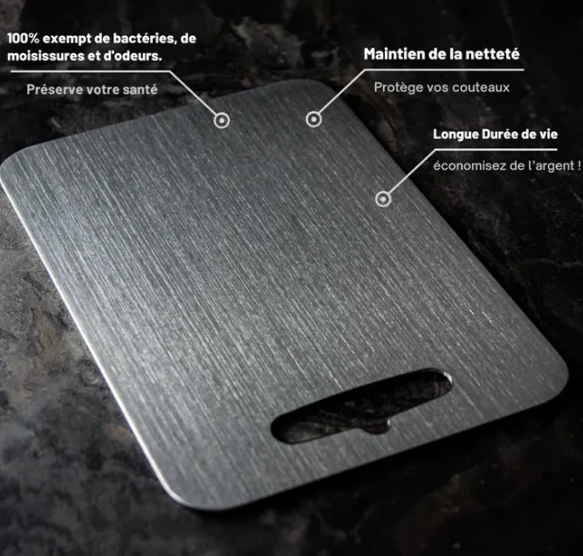 Planche à découper en titane