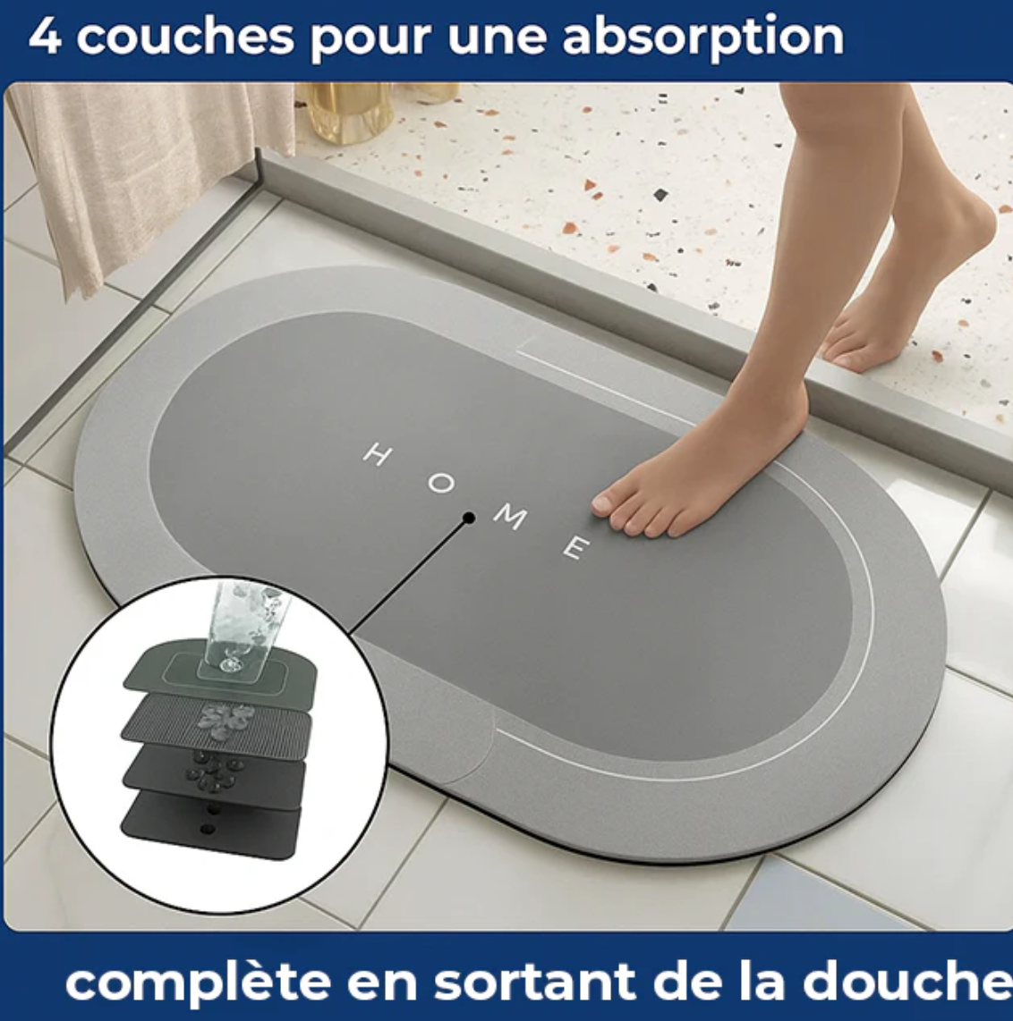 Tapis ultra absorbant