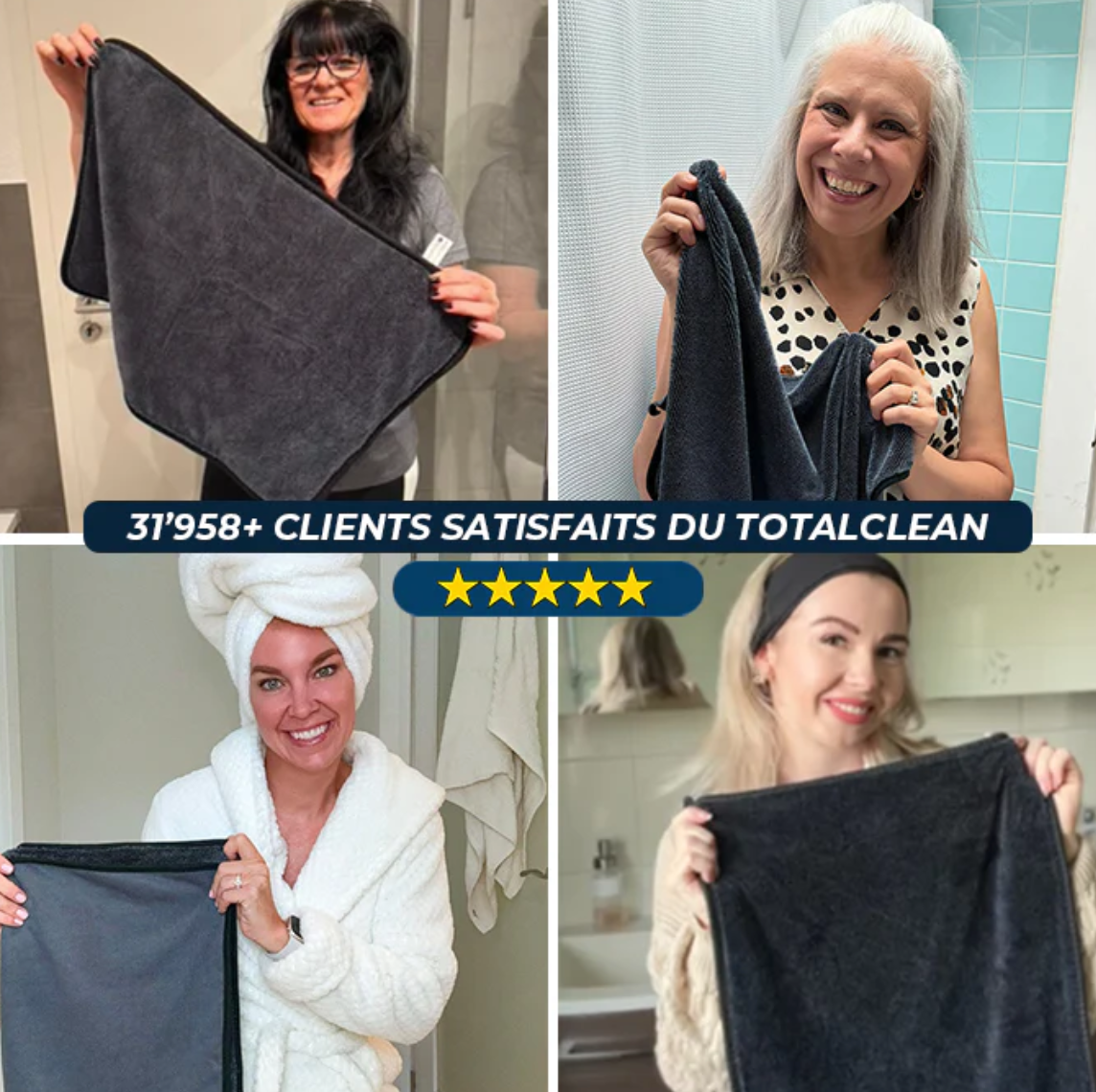 Lot de 5 Chiffons microfibres Omexom