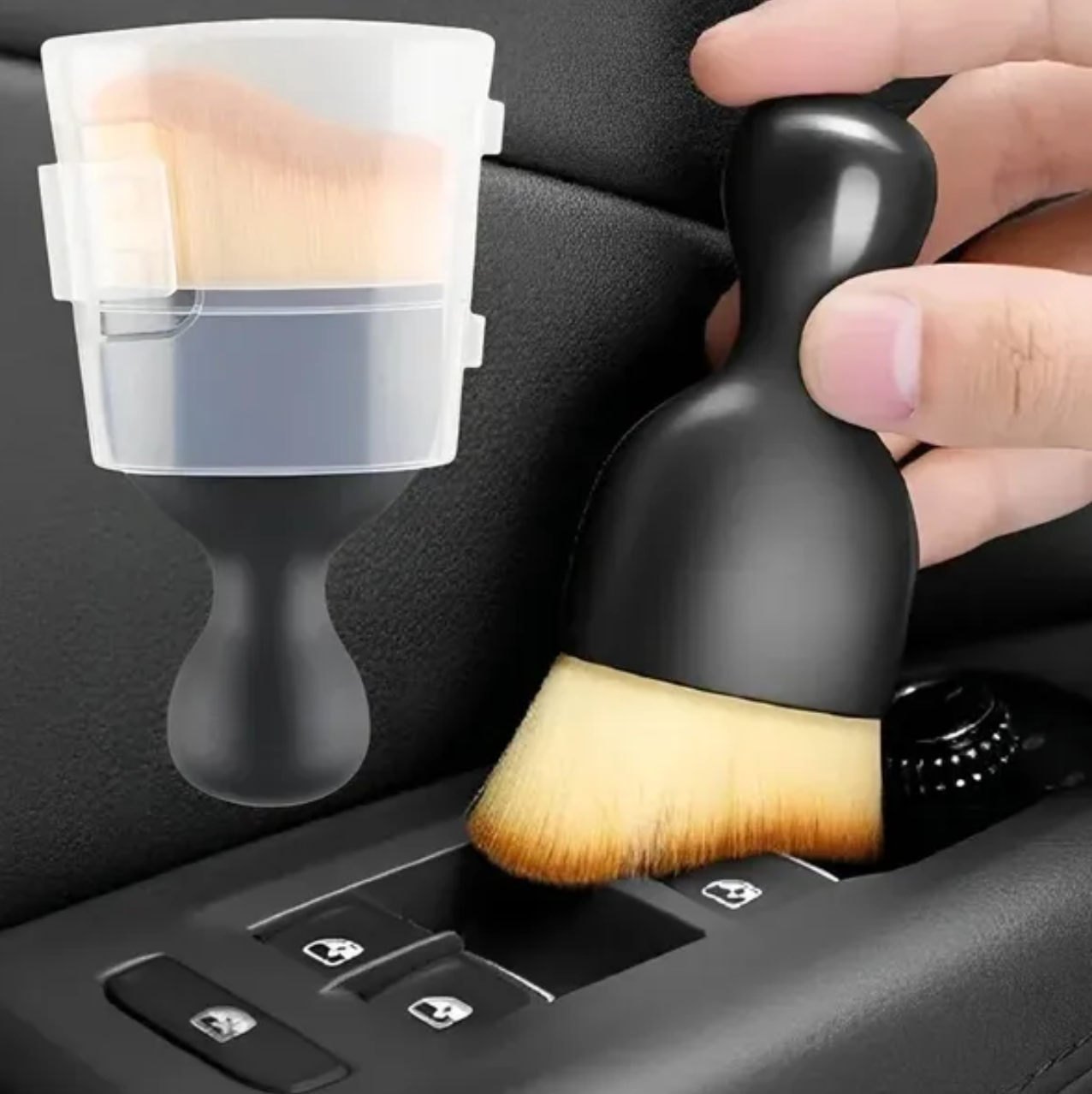 Brosse douce de nettoyage de voiture avec logo