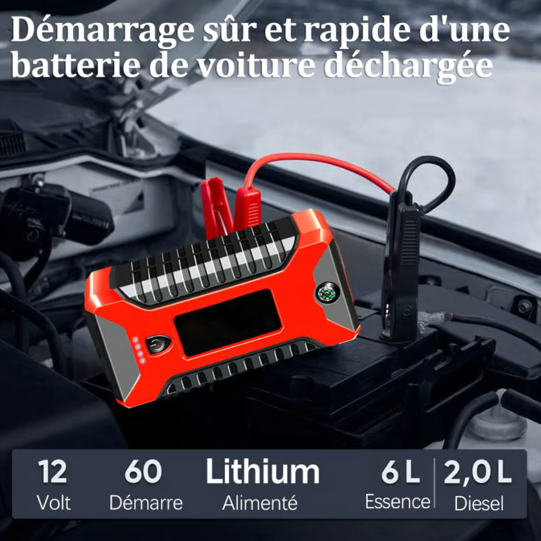 Pack de batterie de démarrage Jump Starter 300 A Peak