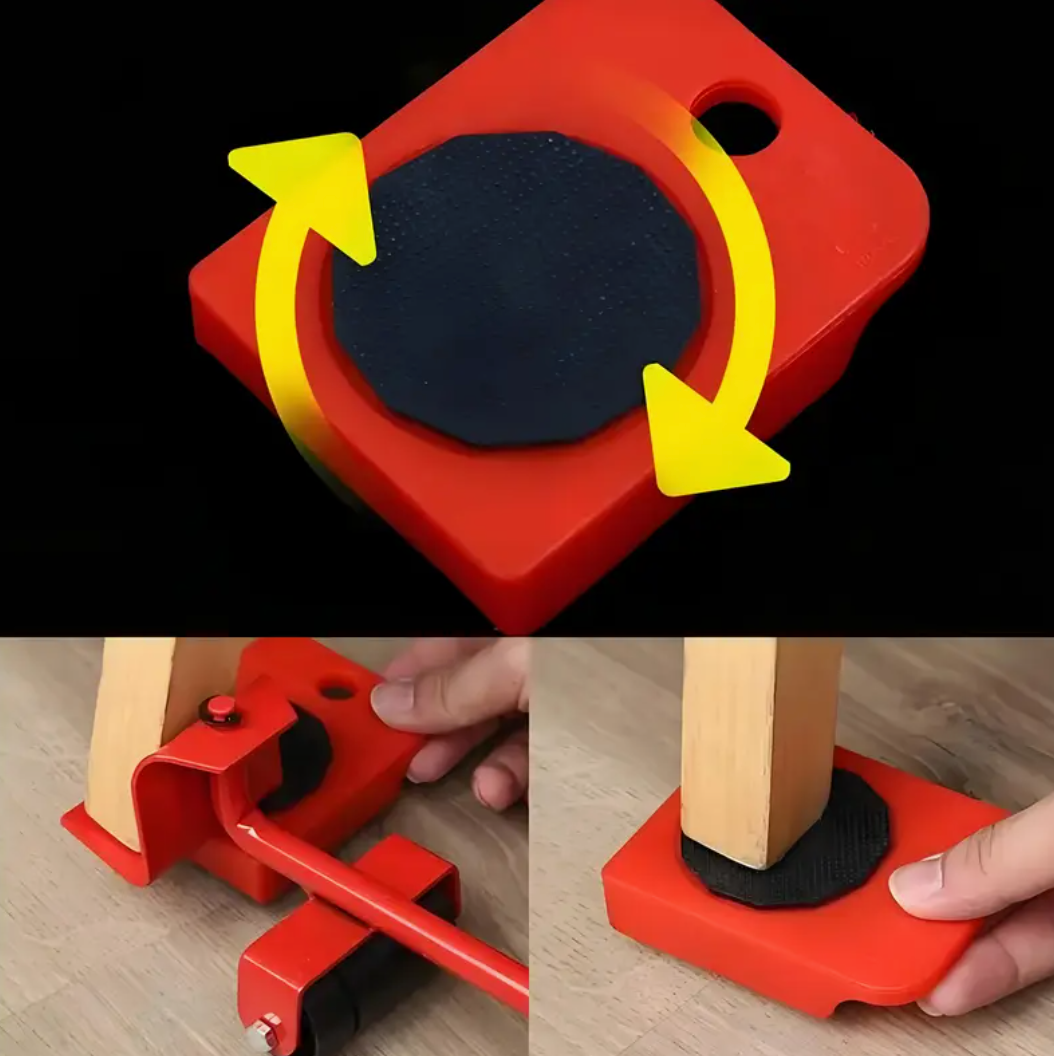 Ensemble de quatre outils pour déplacer des meubles