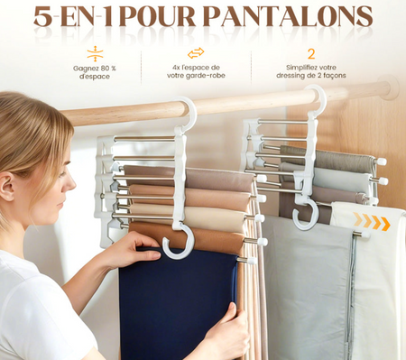 Porte-Pantalons Multifonctionnel