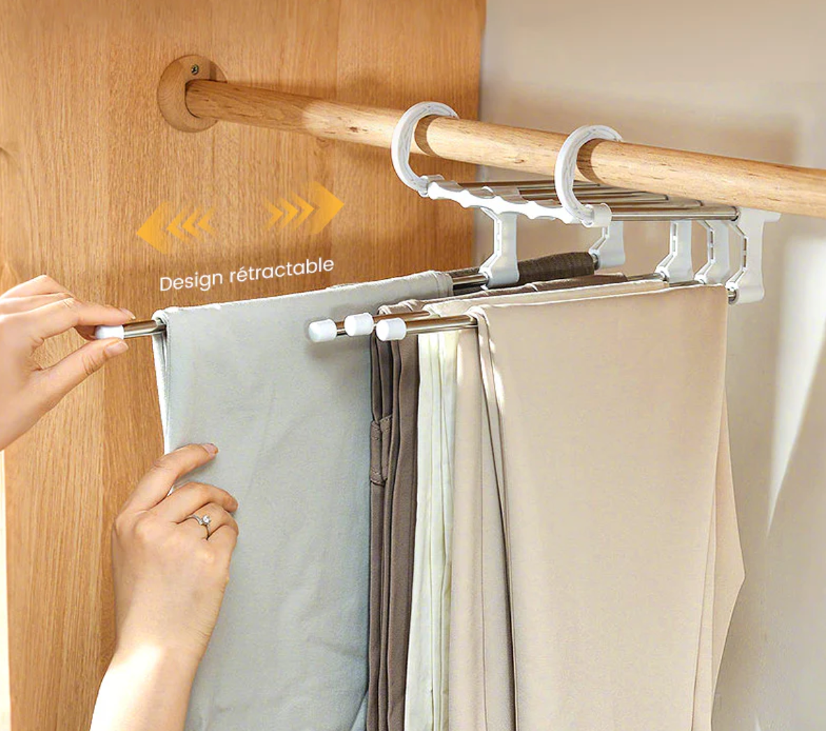 Porte-Pantalons Multifonctionnel