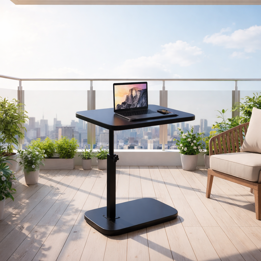 Table multifonctionnelle en forme de C
