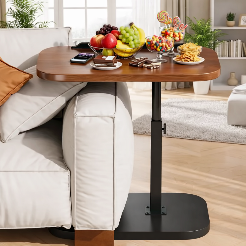 Table multifonctionnelle en forme de C