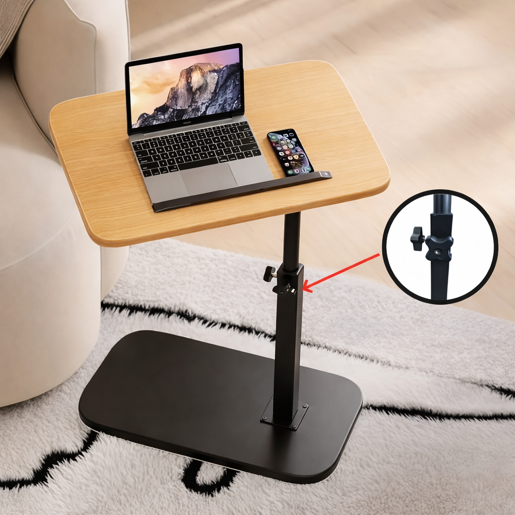 Table multifonctionnelle en forme de C